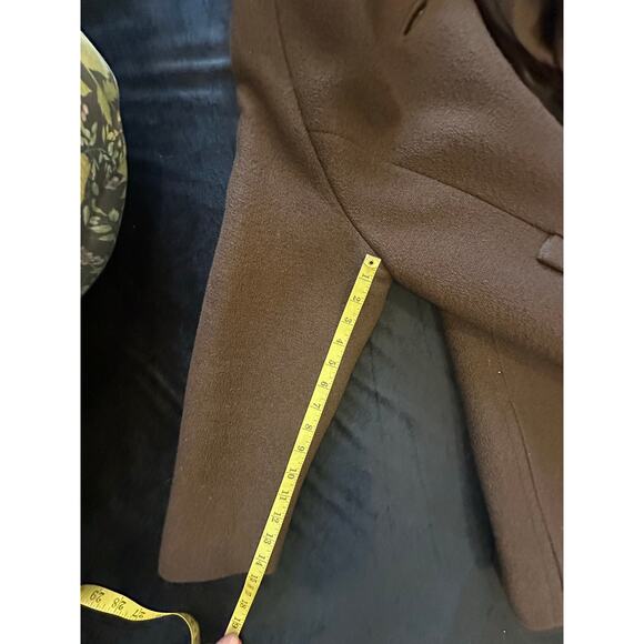 Sears Roebuck & Co Fashions Value Wool w Fur Collar Brown Vtg Union Made Luxury - Picture 6 of 12